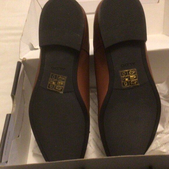 Men's Plain Toe Oxford Shoes by Aldo Tan Brown US 13 M - Picture 4 of 5